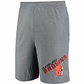 Cleveland Browns Concepts Sport Tactic Lounge Shorts Heathered Gray